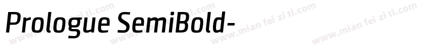 Prologue SemiBold字体转换